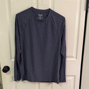 Rhone Men's Heathered Navy Long Sleeve Tee